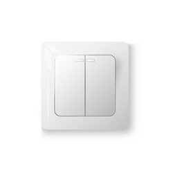 Power switch with two buttons vector