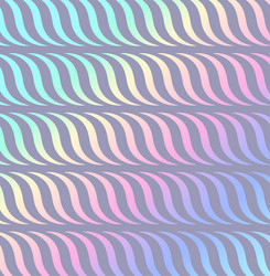 seamless pattern with wavy geometric shapes vector image