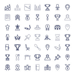 49 place icons vector