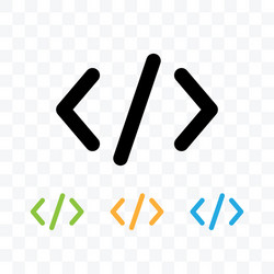 Code Symbol Icon - Abstract vector image