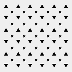 black and white pattern background triangle retro vector image