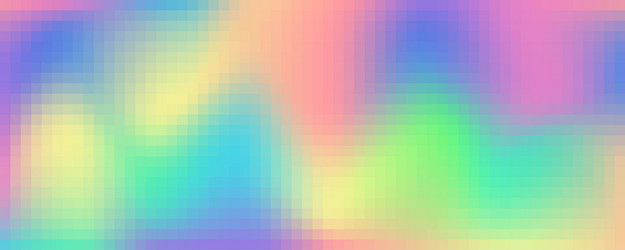 Pixel square rainbow pattern abstract wavy vector