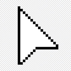 pixel computer mouse click pointer cursor arrow vector image
