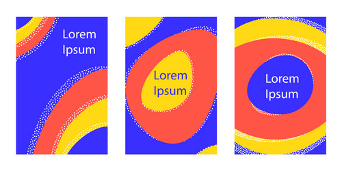 set vertical background with dynamic liquid vector image