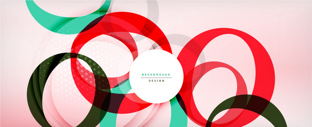 trendy simple circle abstract background dynamic vector