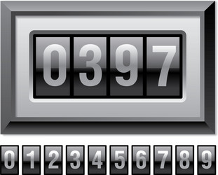 web counter in frame vector image