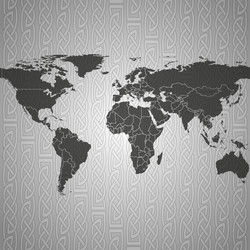 Abstract World Map Pattern vector image