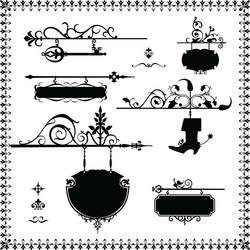 Restaurant signboard Royalty Free Vector Image