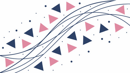 dynamic swirling pattern with geometric flags vector image
