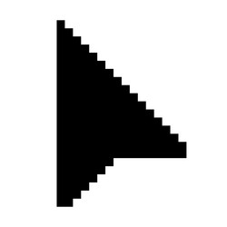 pixel computer mouse click pointer cursor arrow vector image