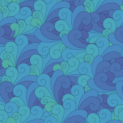 Seamless unusual pattern with waves vector