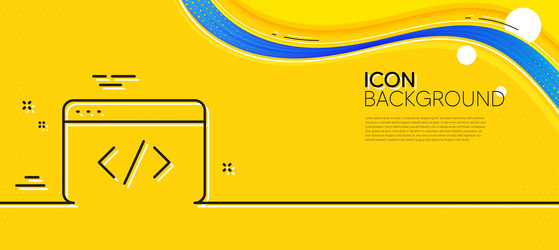 seo script line icon web programming sign vector image