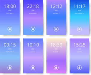 set of modern user interface ux ui screen vector