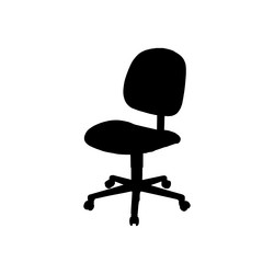 Chair icon simple style furniture company big vector