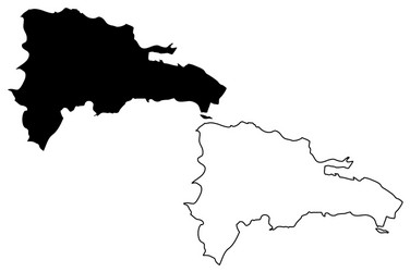 Dominican Republic Map Outline Vector Images (over 330)