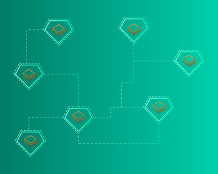 cryptocurrency stratis blockchain networking vector image