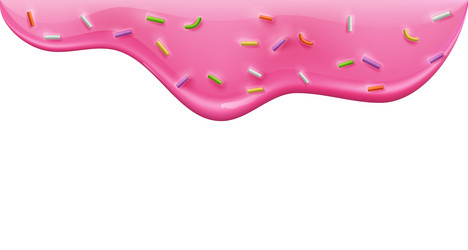 Dripping doughnut glaze set Royalty Free Vector Image