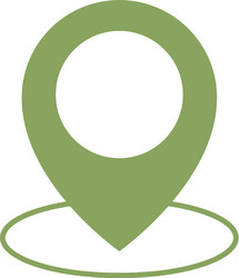 map pointer icon location vector image