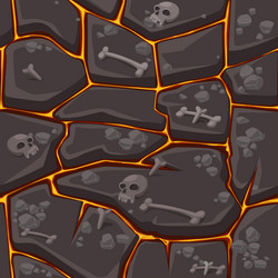 Flat lava or fire texture seamless background Vector Image