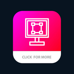 crop graphics design program application mobile vector image