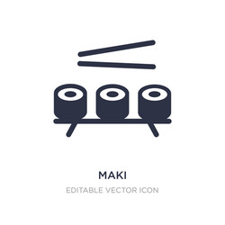maki icon on white background simple element from vector image