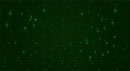 Technology background with binary code may use vector