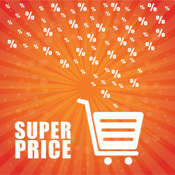 Special offer template for your design angle red Vector Image