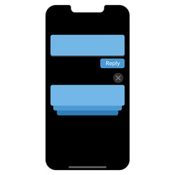 ui notification mobile app icon doodle vector image