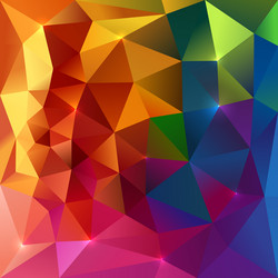 abstract triangles colorful background vector image