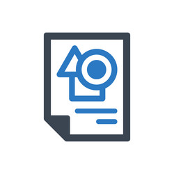 Project requirement icon Royalty Free Vector Image
