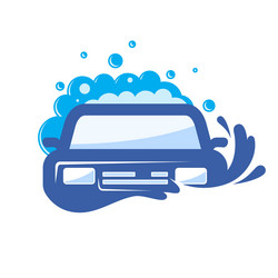 car wash automotive cleaning logo concept design vector