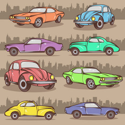 Car isolated on white background Royalty Free Vector Image