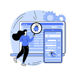 cross-platform testing abstract concept vector image