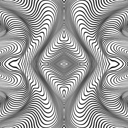 abstract lines pattern waves background vector image
