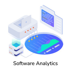 basic rgbprogramming robot icon in isometric style vector image