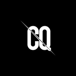 Qc logo monogram shield shape with crown design Vector Image