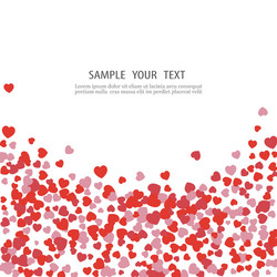 Red and Pink Heart Background vector
