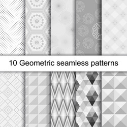 Dotted line geometric seamless pattern Royalty Free Vector
