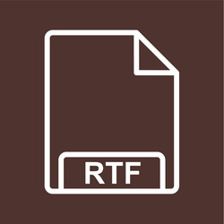 Rtf icon vector