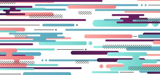 abstract rounded lines pattern design vector image