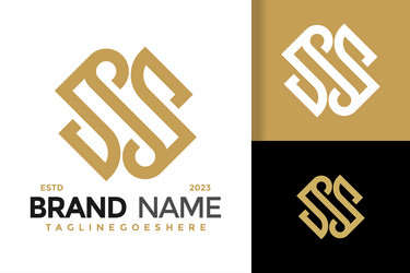 Golden letter n ciircle logo design symbol icon Vector Image