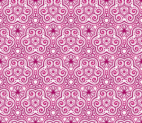 red abstract curls seamless pattern vector image