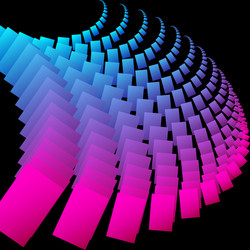 abstract 3d background with dynamic objects vector image