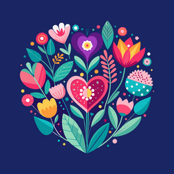 Textile love Royalty Free Vector Image - VectorStock