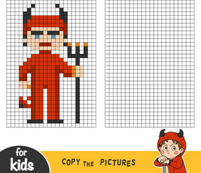 copy picture education game devil vector