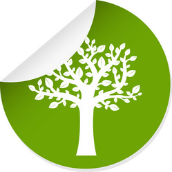 Eco friendly concept tree Royalty Free Vector Image