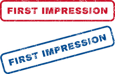 First text rubber stamp Royalty Free Vector Image