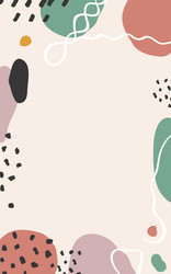 a minimalist background with abstract shapes vector image