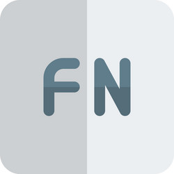 fn function key to trigger multiple features vector image