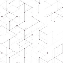 modern line art pattern with connecting lines vector image